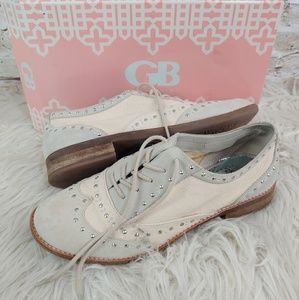 GIANNI BINI LACE UP LEATHER OXFORD sz 9.5